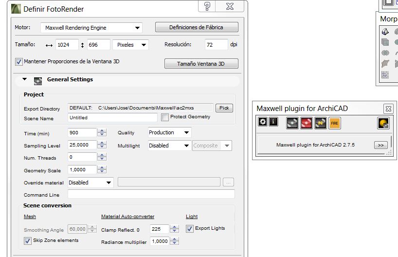 Maxwell Render 2.7.5 Archicad