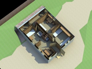 Infografia -Cabaña Martín Heidegger